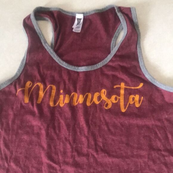 Minnesota Gophers U of M  T back Racerback Tank Size small - Picture 2 of 6